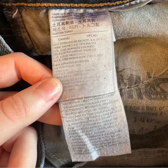 Levi's Orange Tab Jeans 27 x 27 505C Distressed  Medium Wash Grunge Punk‎ Slim - Picture 13 of 16